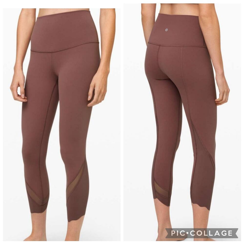 Lululemon Wunder Under Crop High-Rise Roll Down Scallop Full-On Luxtreme 24"